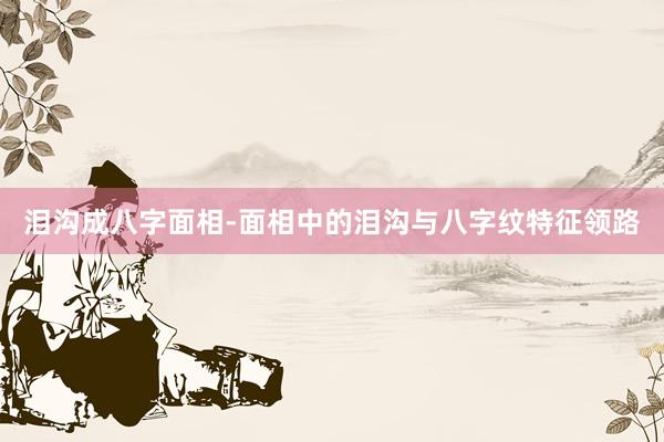 泪沟成八字面相-面相中的泪沟与八字纹特征领路